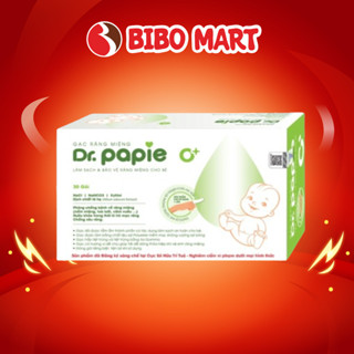 Gạc Rơ Lưỡi Dr.Papie Gạc Vệ Sinh Răng Lưỡi Nướu và Khoang Miệng Sâu Răng Cho Bé 30 Miếng/Hộp - Bibomart