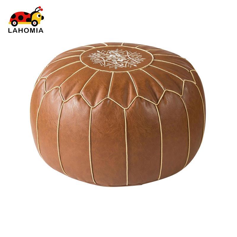 Unstuffed Pouf Cover Bohemian Thêu Thủ Công Dưới Bàn Làm Việc Trang Trí Phòng Ngủ Lớn Trang Trí Chân
