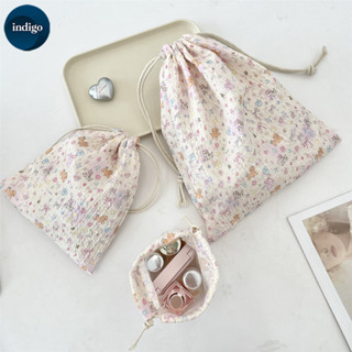 Túi vải rút chống bụi,Túi dây rút đựng quần áo, giày dép, mỹ phẩm,S/M  kích thước,gấu nâu nhiều/Họa tiết dễ thương