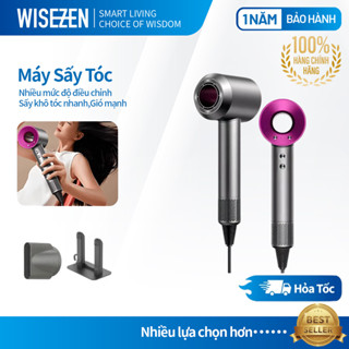 Máy Sấy Tóc Ion Âm Wisezen 2 Chiều Nóng Lạnh Máy Sấy Không Cánh 3 Tốc Độ Công Suất Cao Kèm Đầu Sấy Tạo Kiểu