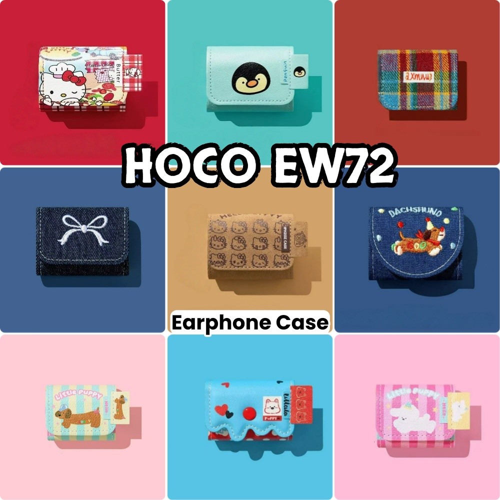 Dành Cho Vỏ HOCO EW72 Hoạt Hình Dễ Thương Dệt Thủ Công Vỏ Tai Nghe Vỏ