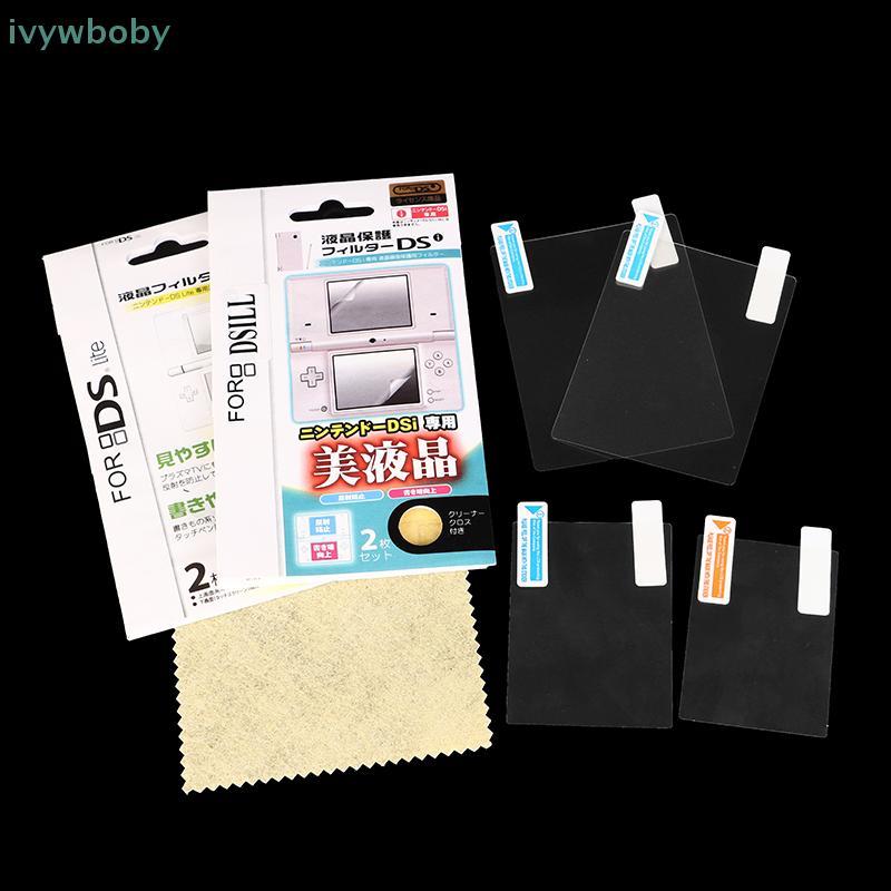 [IVY] Phim bảo vệ màn hình LCD trong suốt HD phía dưới cho 3DS 3DSXL NDS Lite NDSL DSi NDSI XL LL Vỏ