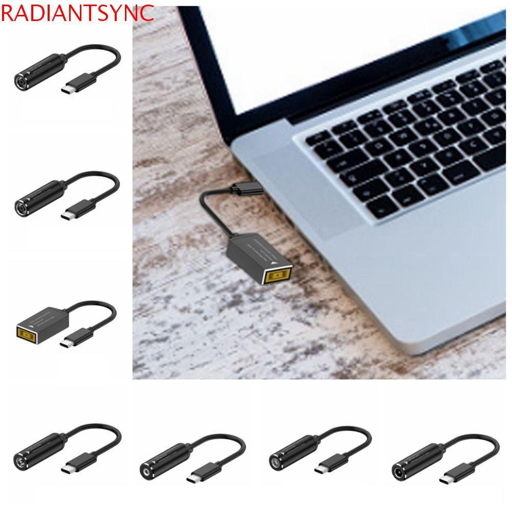 Cáp sạc RADIANTSYNC Type-C sang DC Jack, Cáp sạc DC đầu ra PD 65W PD sang Type-C, Tệp chuyển đầu vào