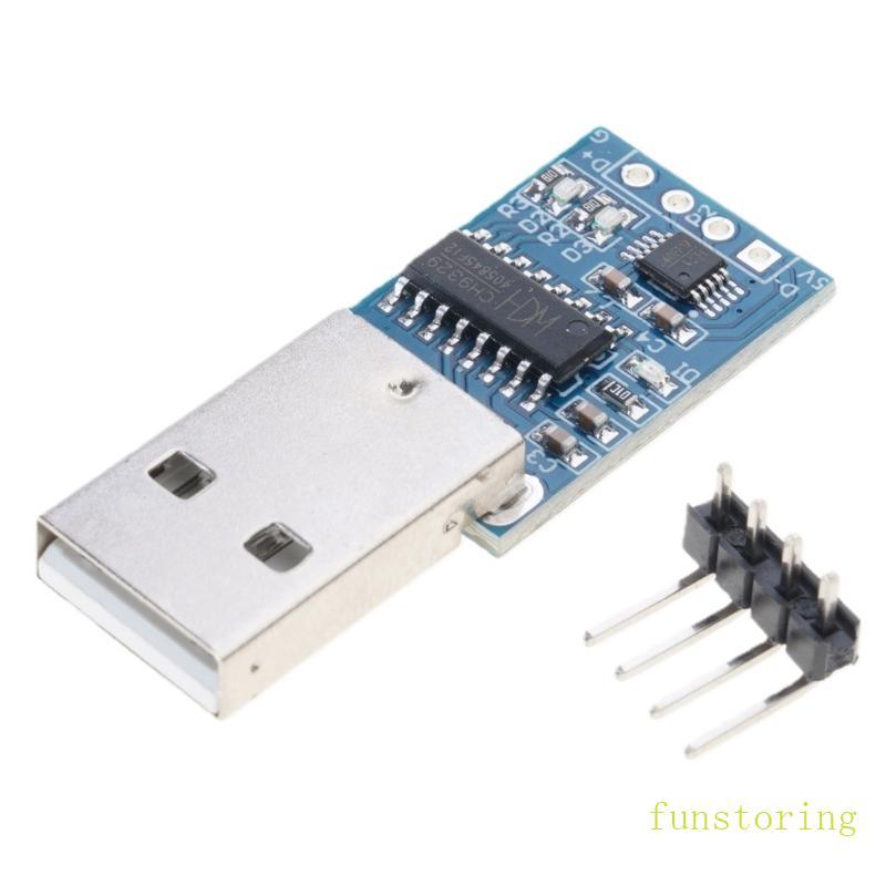 FUN CH9329 Mô-đun Bảng giao tiếp USB UART thu nhỏ để phát triển nhúng và kết nối PC