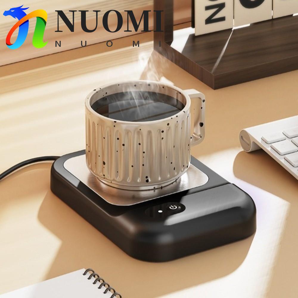 	 NUOMI Máy hâm nóng cốc điện NUOMI, Máy hâm nóng cốc cà phê có độ ồn thấp thông minh, Máy sưởi cốc tiết kiệm năng lượng Đế chống trượt Tấm sưởi ấm nhanh Bàn làm việc tại nhà