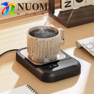 	 NUOMI Máy hâm nóng cốc điện NUOMI, Máy hâm nóng cốc cà phê có độ ồn thấp thông minh, Máy sưởi cốc tiết kiệm năng lượng Đế chống trượt Tấm sưởi ấm nhanh Bàn làm việc tại nhà