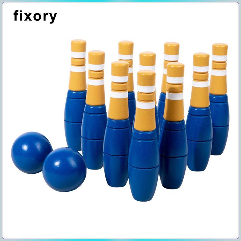 10 Miếng Gỗ Bowling Bộ Bền Bãi Cỏ Bowling Và Trò Chơi Bóng Trượt Tuyết