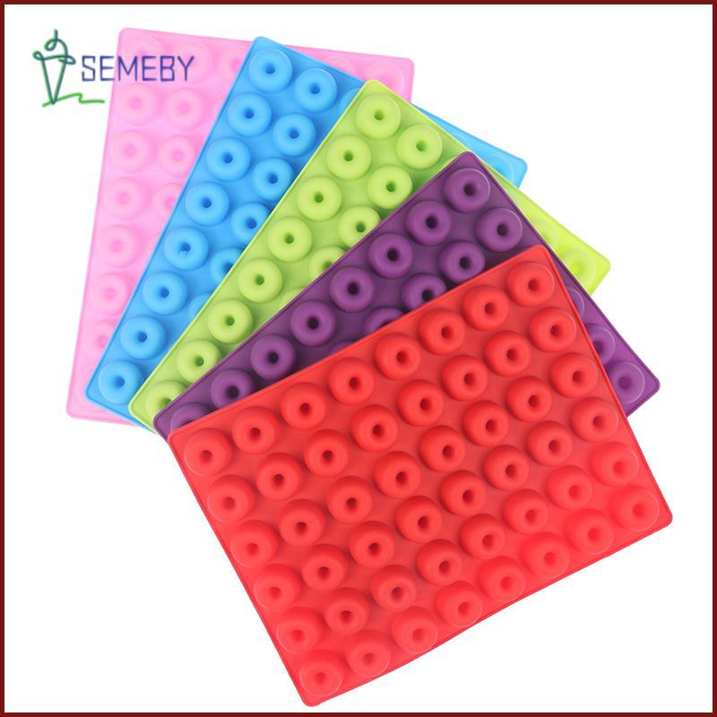 [SEMEBY] Khuôn Chảo Bánh rán mini 48 lỗ Khuôn bánh rán silicon Muffin cho khuôn khay nướng bánh Làm 