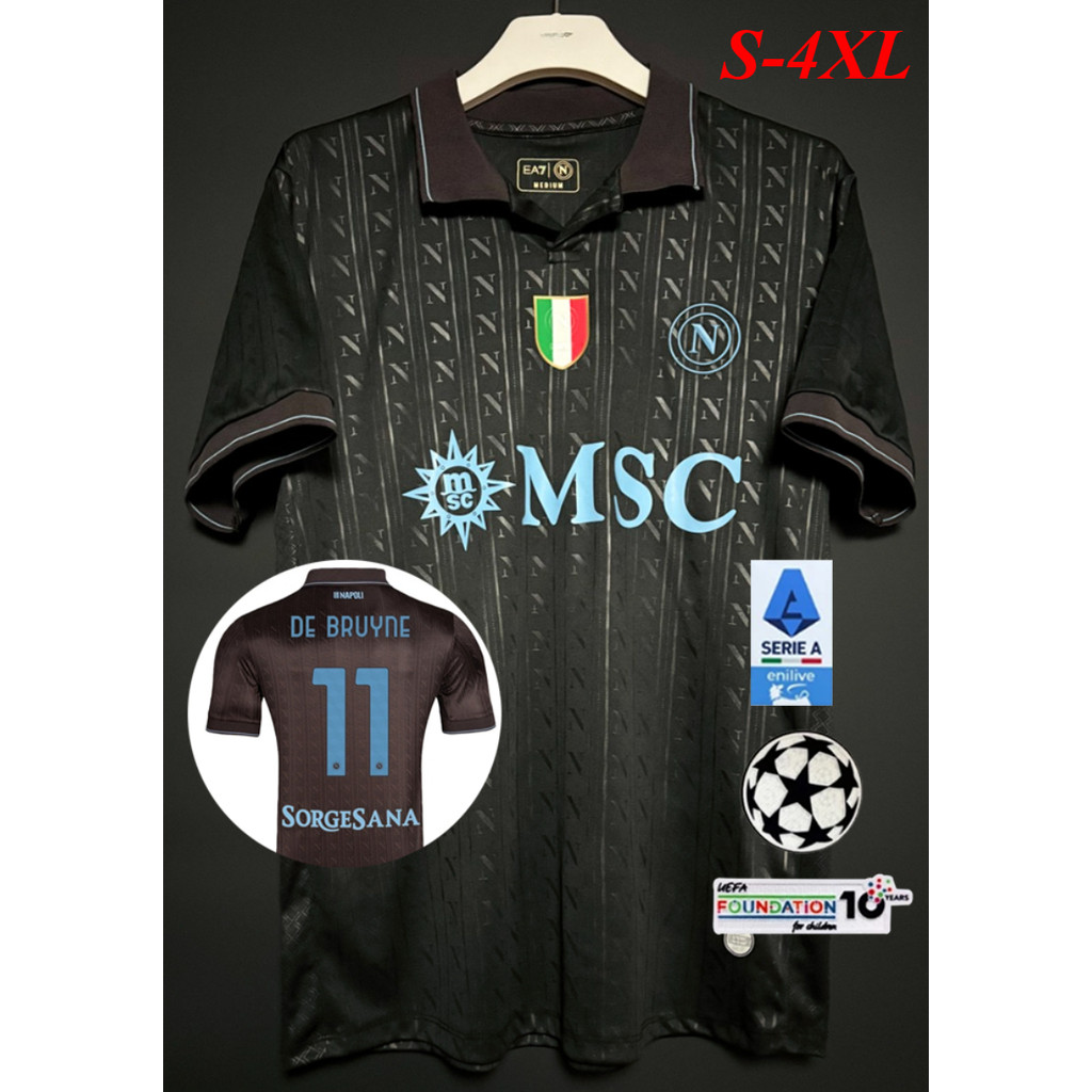 25 / 26 Napoli Áo bóng đá nam sân khách thứ hai dành cho người hâm mộ