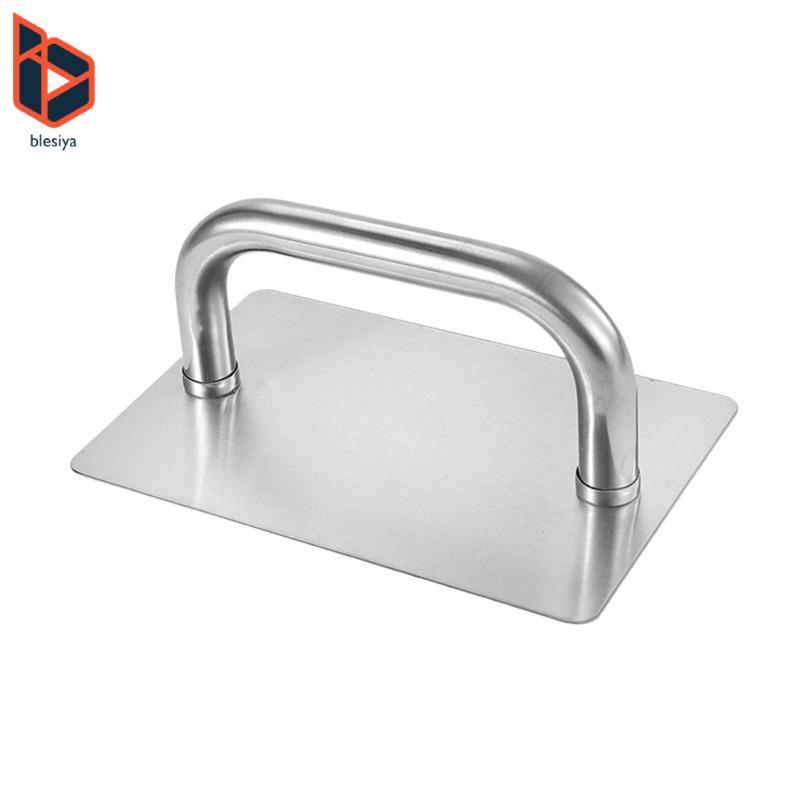 Blesiya Cake Smoother Hand Presser Nougat Flattener Tấm thép không gỉ để dễ dàng làm bánh và Sugarcr