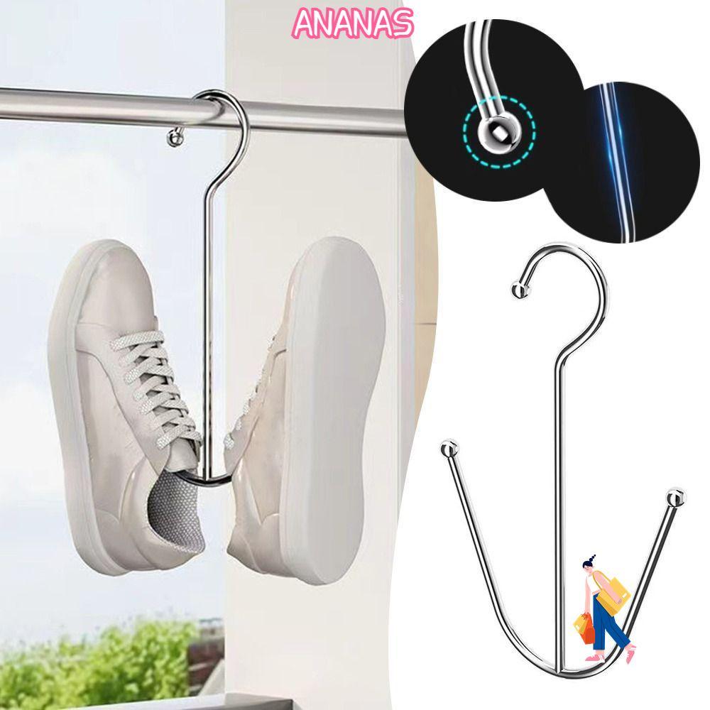 Giá để giày ANANAS, Giá phơi giày chống gió, Móc giày sấy khô tiết kiệm không gian bằng thép không g