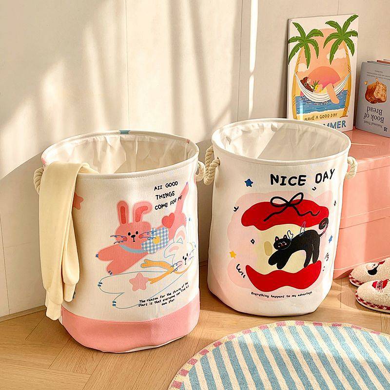 Thickened Storage Box Fabric Foldable Clothes Quilt Buggy Bag Home Dormitory Laundry Bucket Toy Stor