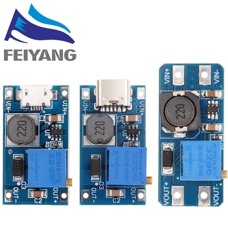 001 Mô Đun Tăng Áp Mt3608 DC-DC 28V 2A Chuyên Dụng