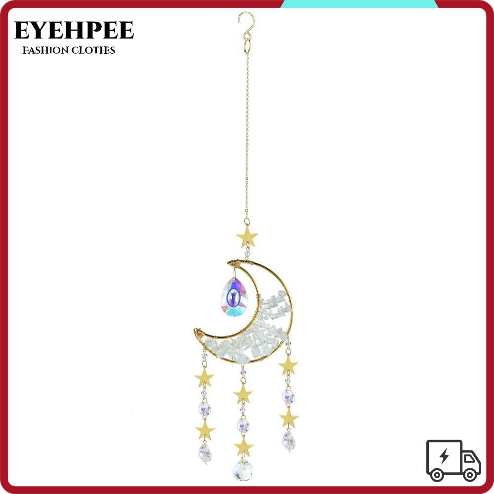 EYEHPEE Sun Catcher Prism, Crystal Colorful Moon Catcher, Chuông gió treo tường chất lượng cao Trang