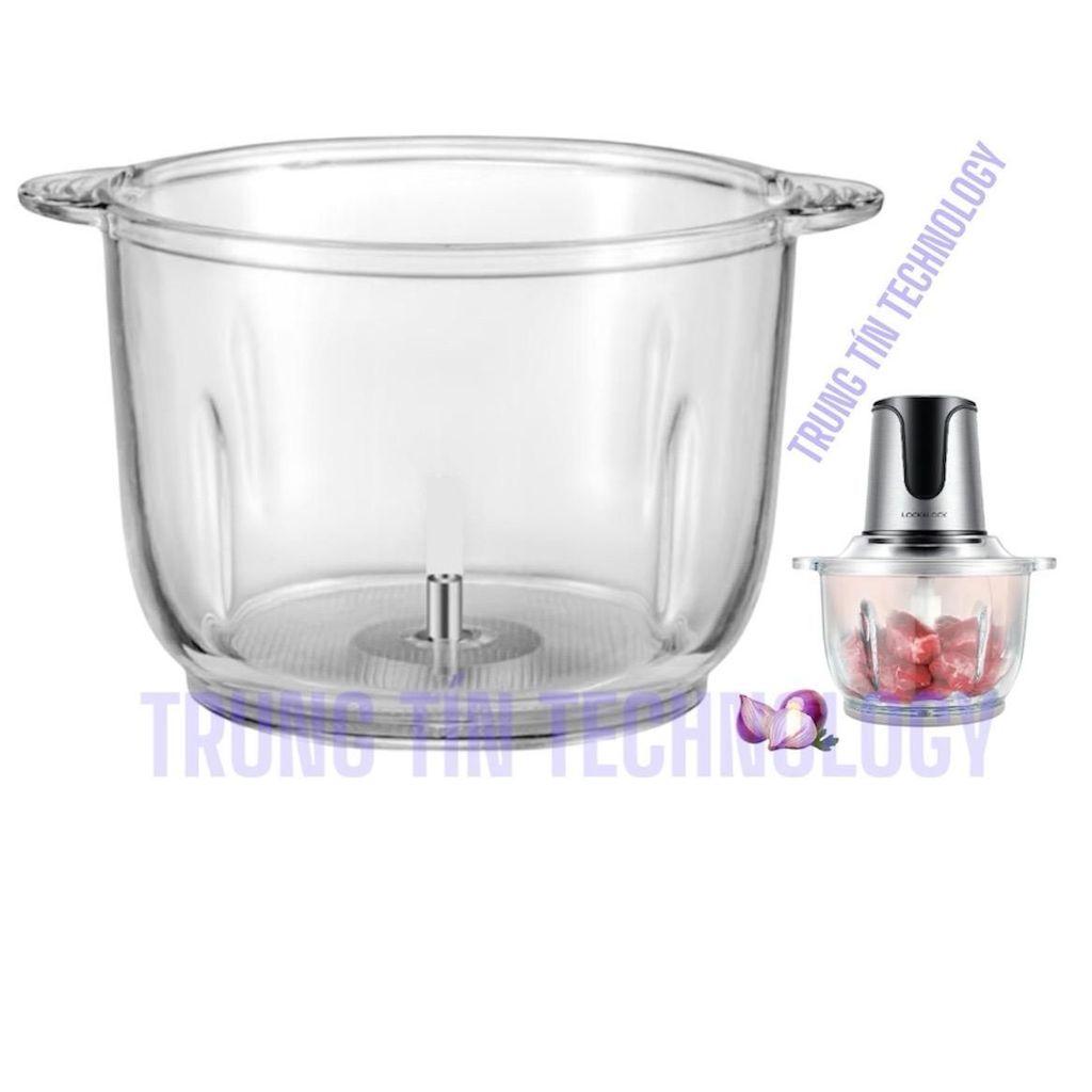 Cối thủy tinh của máy xay thịt LocknLock EJM171 2 lít 300W 4 luoi dao