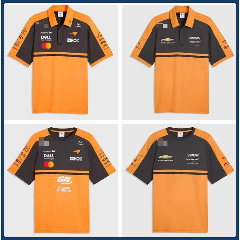 Áo thun thể thao đội McLaren F1 với hình ảnh của tay đua Oscar Piastri