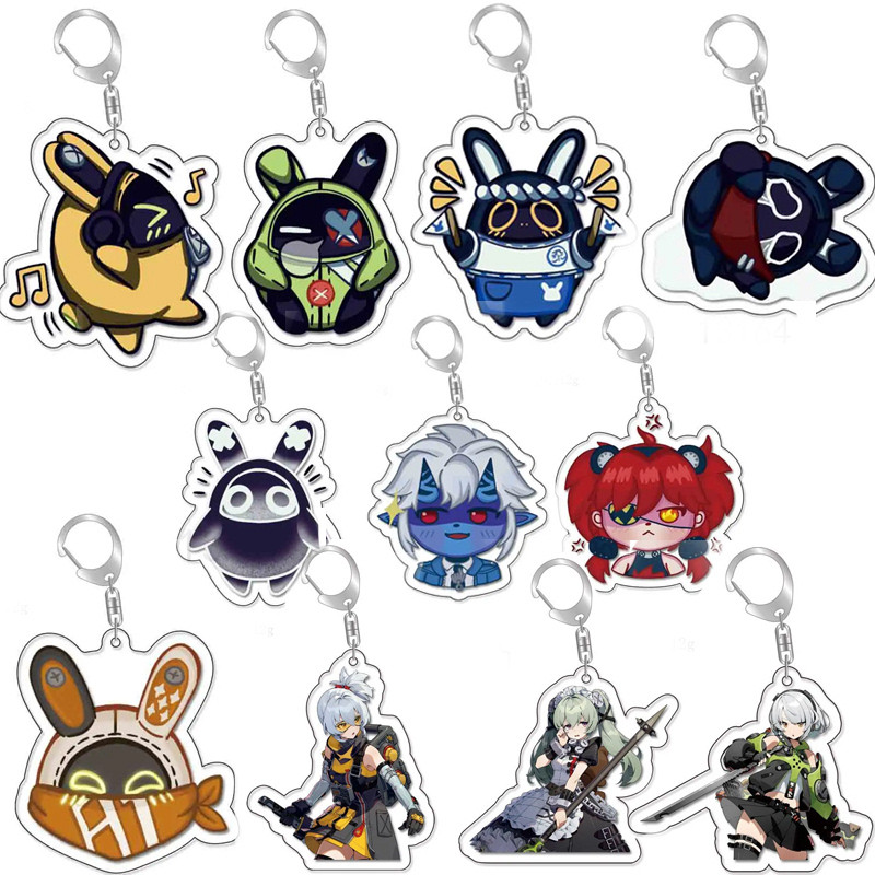 Game Zenless Zone Zero Bangboo Ellen Joe Seth Lowell Jane Doe Von Lycaon Nicole Acrylic Keychains St