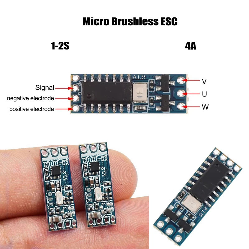 1S-2S DC3.7V-8,4V 4A Micro Brushless Motor Driver Board Điện Điều Chỉnh Ổ Đĩa Cho 1104 1106 1306 140
