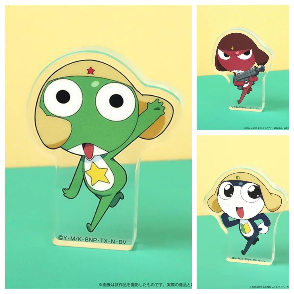Standee Anime Keroro Gunsou Mô Hình Acrylic Chú Ếch Keroro Trang Trí Bàn Học Quà Tặng Sinh Nhật Phụ 