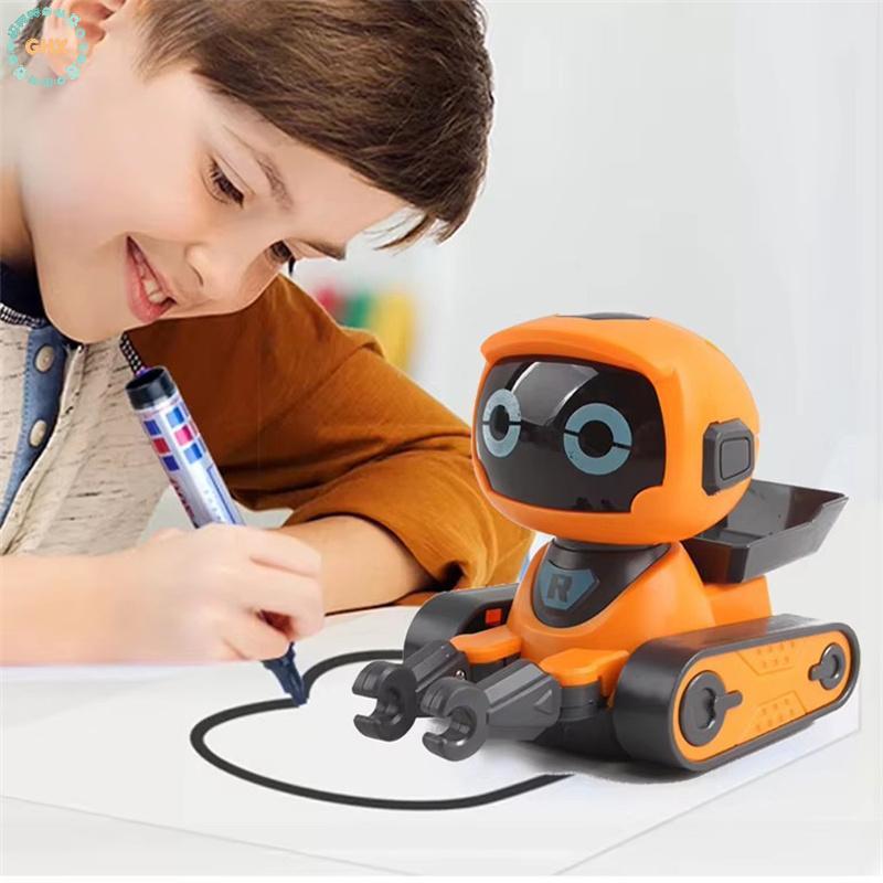 GHX Tra-Drawing Robot thông minh giáo dục - Đồ chơi robot phát ra âm thanh huýt sáo cho trẻ em VN