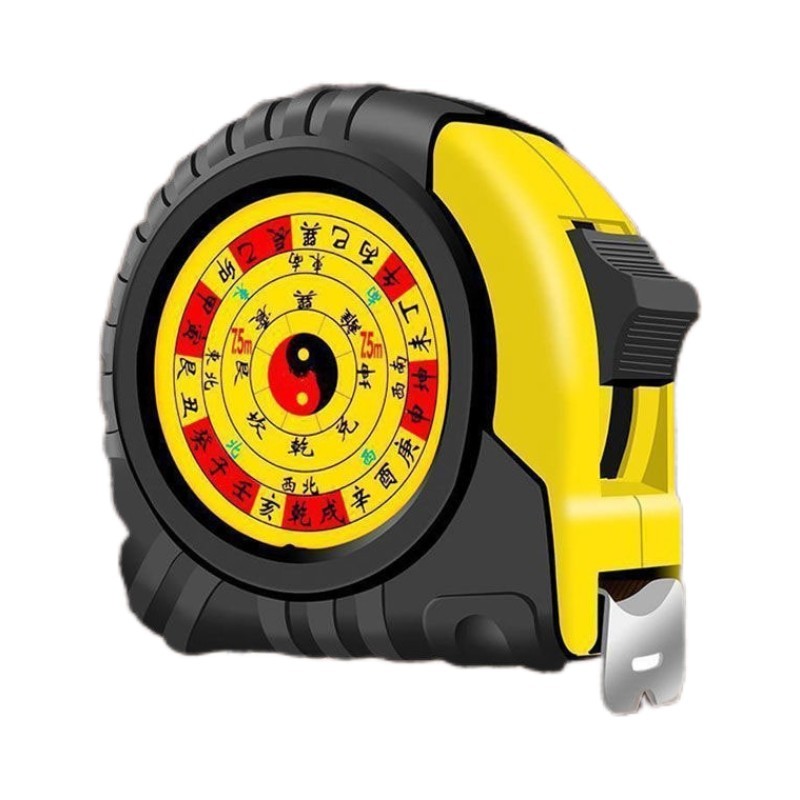 Luban Thước 42,9 Luban Thước Băng Thước Cổ Âm Dương Môn Thước Vàng 7.5m 10 Luban Cổng Kích Thước lle