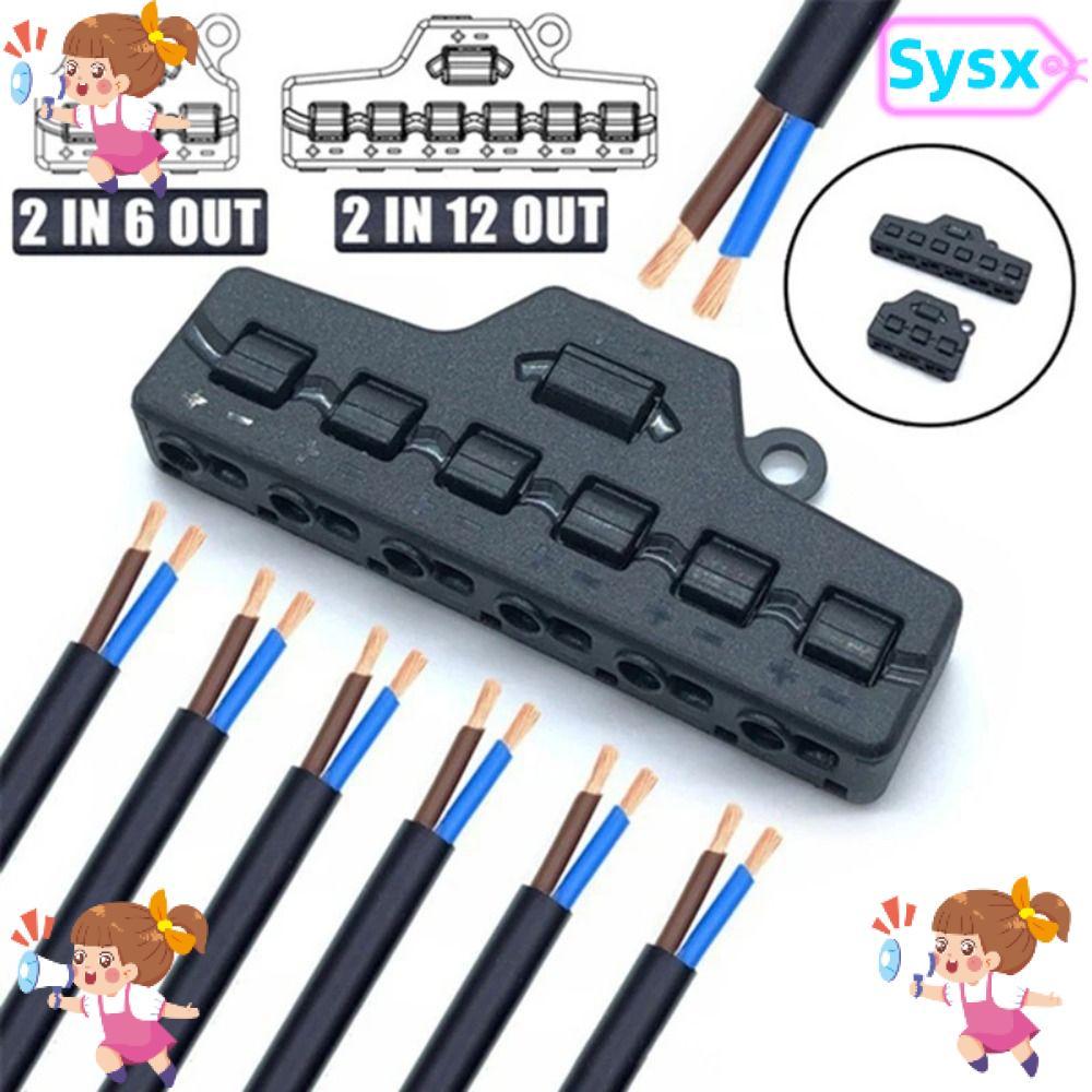 Bộ chia đầu nối dây SYSX, Khối đầu cuối điện loại đẩy 1 trong 6, Điện áp không đổi chuyên nghiệp Loạ