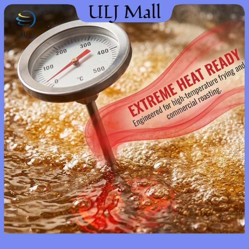 Đồng hồ đo nhiệt độ nướng lò lưỡng kim ULJ BBQ 0-500C để sử dụng nhà bếp nướng.