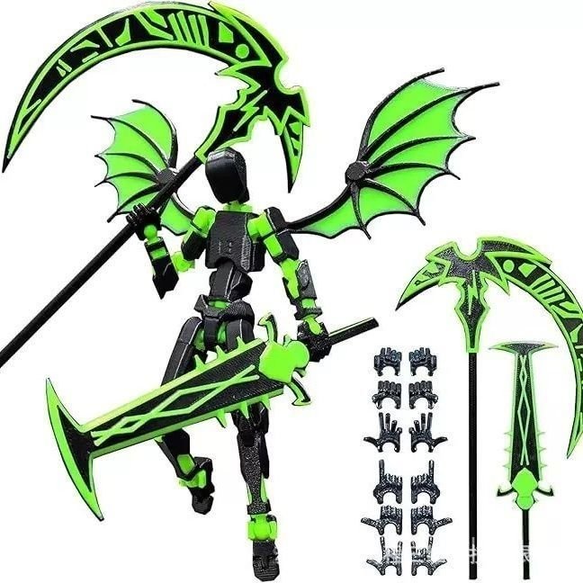 Demon Mecha Boy Model 30 Joint Movement Chen Wei diy Doll Action Little Dazzling Demon Wings Cool Po