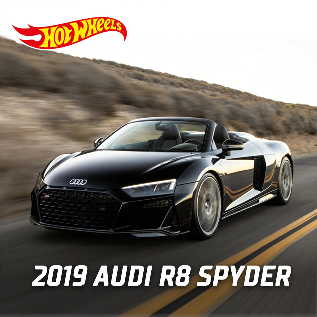 Mô hình ô tô hợp kim Audi R8 Mô hình đồ chơi mô phỏng mui trần