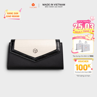 Ví Yuumy (Thời trang nữ dáng dài kèm dây đeo chéo - Ví da Seasand YV104)