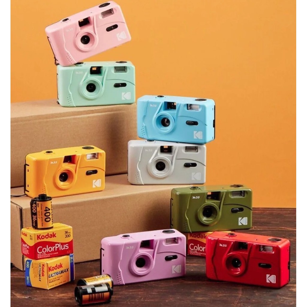Camera phim Kodak M35 Phim không dùng một lần Phim có thể thay thế không cần phim và pin