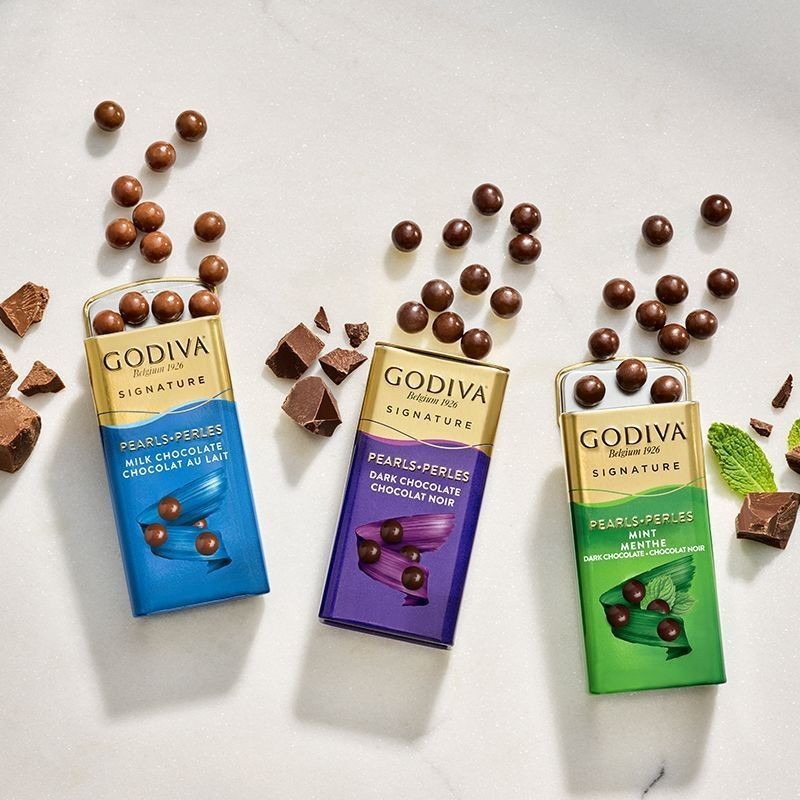 [GODIVA] GODIVA] Sản phẩm sô cô la đen GODIVA Đậu Meliso 43g Tự ăn Kẹo di động Du lịch 03.23