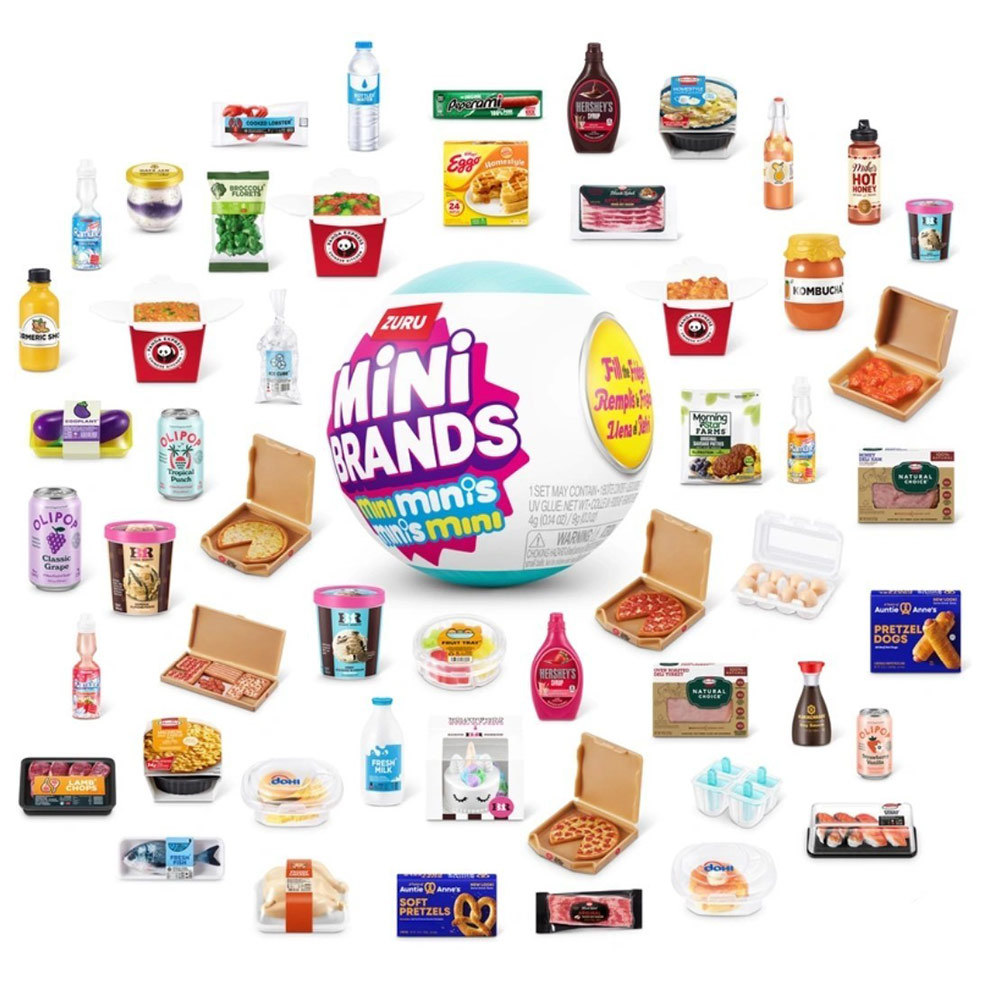 ZURU Mini Fill The Fridge Minis Series Collectible Miniature Toy For Kids Gifts