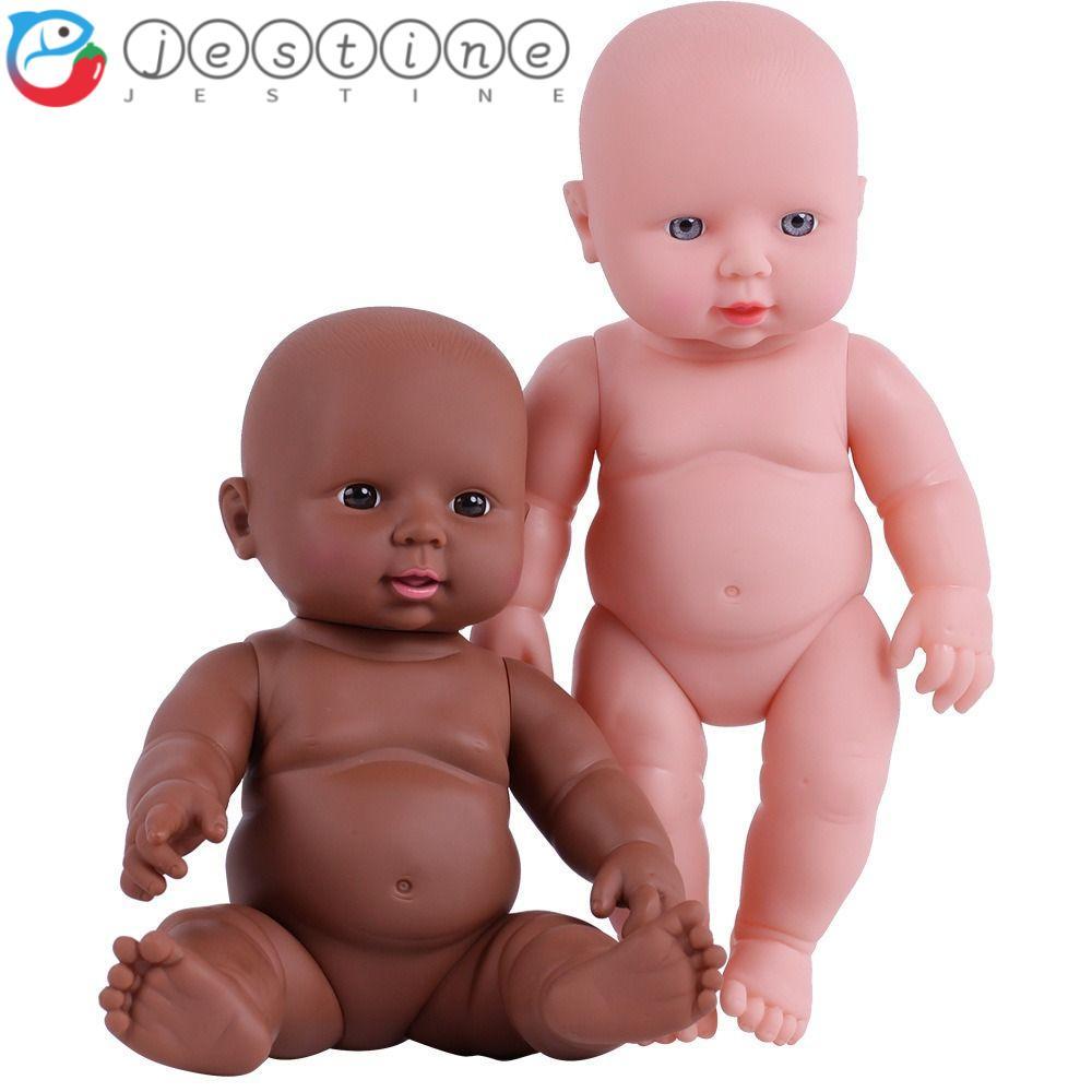 JESTINE Mô Phỏng Búp Bê Bé, Búp Bê Hình Người Toàn Thân Búp Bê Tái Sinh, Bé Trai Bé Gái 28cm Sống Độ