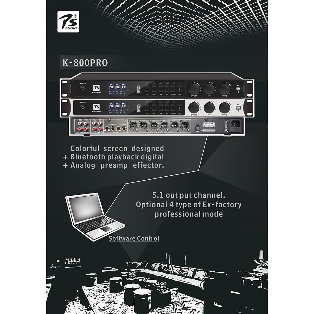 Vang số PS audio K800 pro ( Đã cân chỉnh sẵng 4 chế độ ) - hàng chính hãng - tặng 2 dây canon - Bảo 