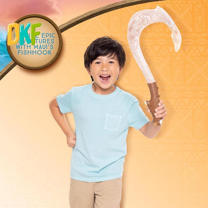 《 DKF-t 》 Hoạt hình Anime Moana Maui 's Magical Fishhook Motion With Lights And Sound Weapon Quà tặn