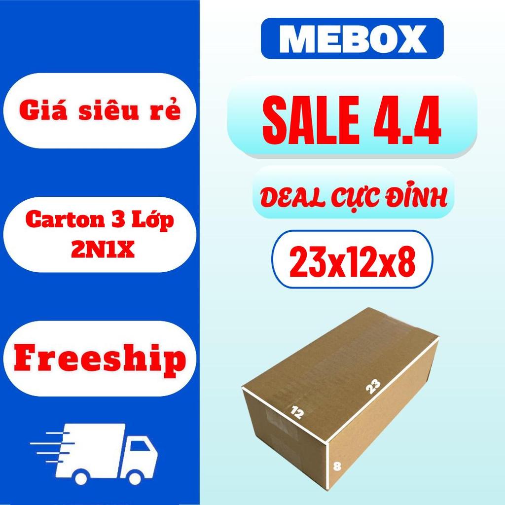 hộp giấy gói hàng 23x12x8 bộ 100