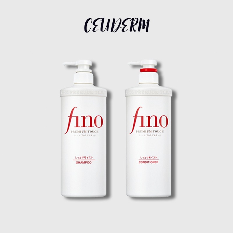 FINO Dầu Gội & Dầu Xả Phục Hồi 550ml | Cân Bằng Dầu Da Đầu & Dưỡng Ẩm Sâu | Kiểm Soát Dầu & Làm Mượt