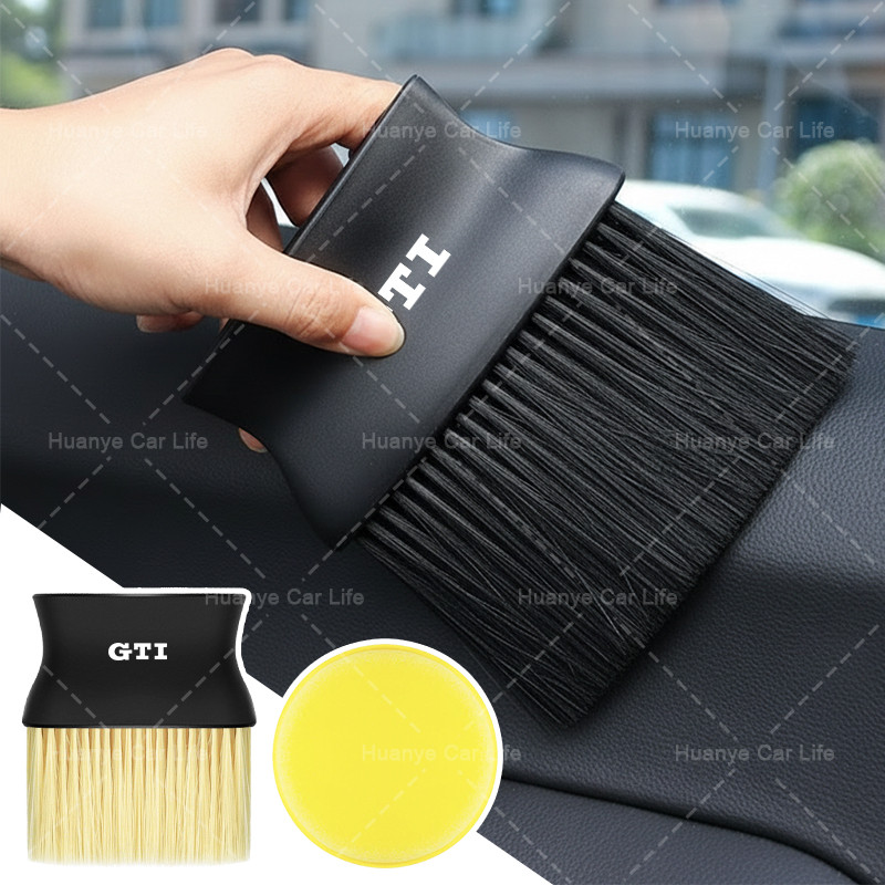 1 / 2 Chiếc Bàn Chải Vệ Sinh Nội Thất Ô Tô Mềm Lỗ Thông Hơi Bụi Bàn Chải Cho POLO Golf 5 6 Thế Hệ 7 