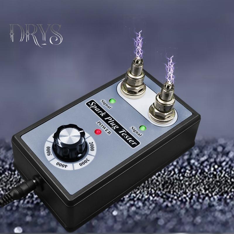 (TFT) 1 Bộ Xe Máy Đánh Lửa Cuộn Dây Cheer Spark Detector Có Thể Điều Chỉnh Lỗ Kép Sparking Plug Test