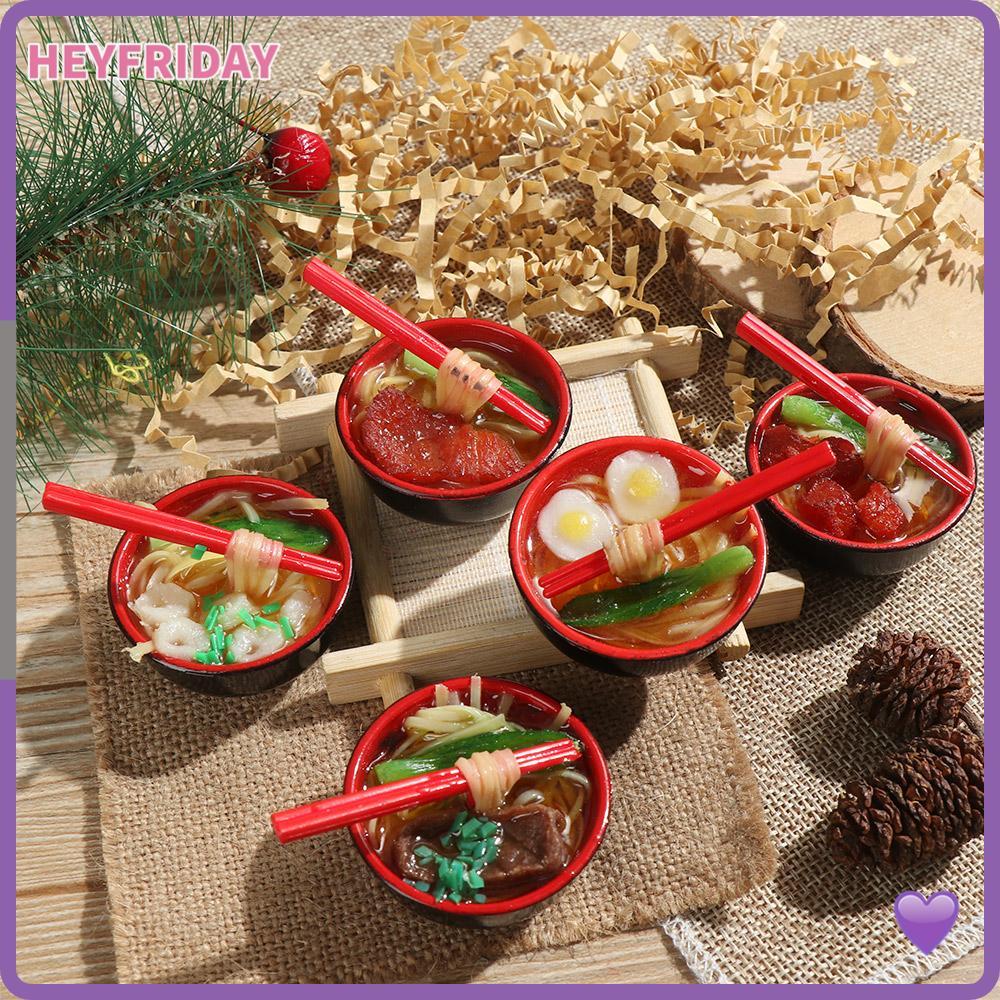 HEYFRIDAY 1 Nhà búp bê thu nhỏ ngẫu nhiên DIY Phụ kiện búp bê Trung Quốc Bánh ngọt gạo Mì hầm tráng 