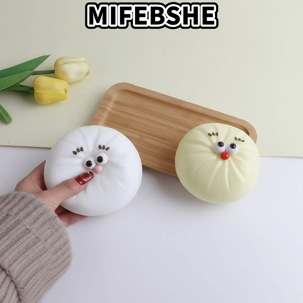 MIFEBSHE Hấp Nhồi Bông Bun Squishy Pinch Le, Fidget Chậm Đàn Hồi Bánh Bao Đồ Chơi Squishy, Quà Tặng 