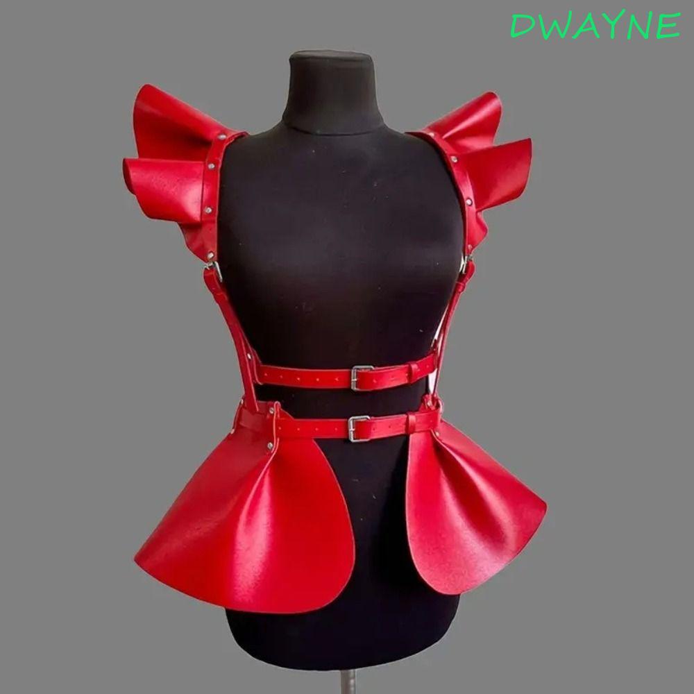 DWAYNE Cyberpunk Suspender Váy - Outfit retro cosplay gợi cảm với chi tiết bondage, phù hợp lễ hội â