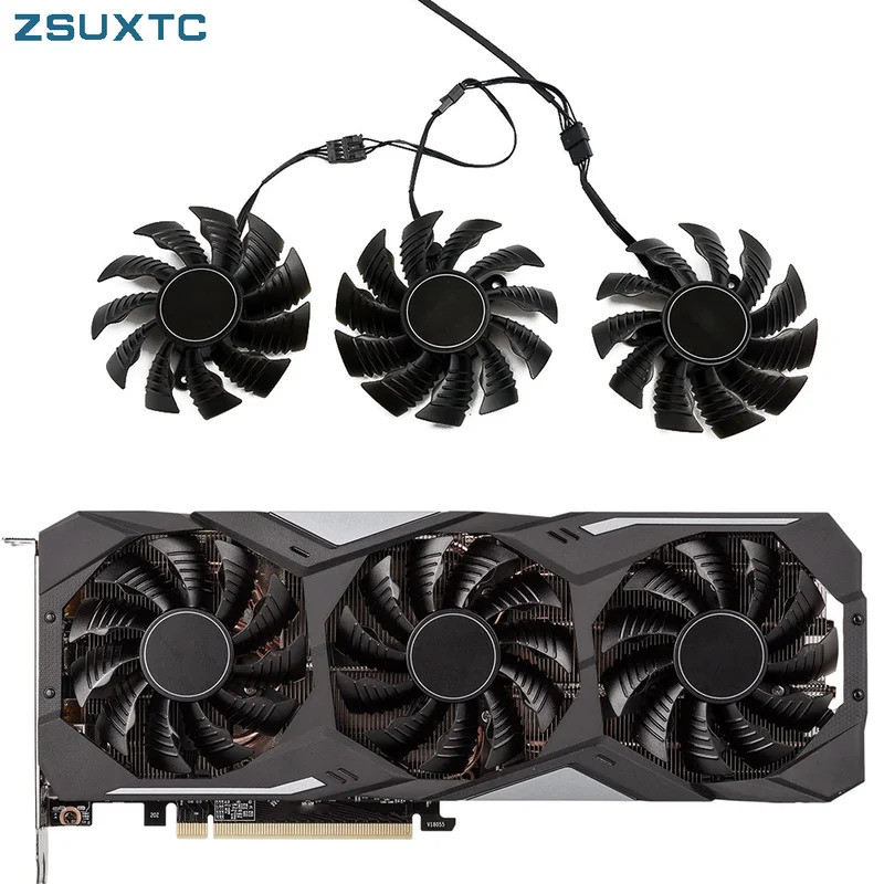 HL 87MM PLA09215S12H 0.55A RTX 2070 2080 SUPER 2080 Ti Quạt Làm Mát Cho Gigabyte RTX 2070SUPER RTX20