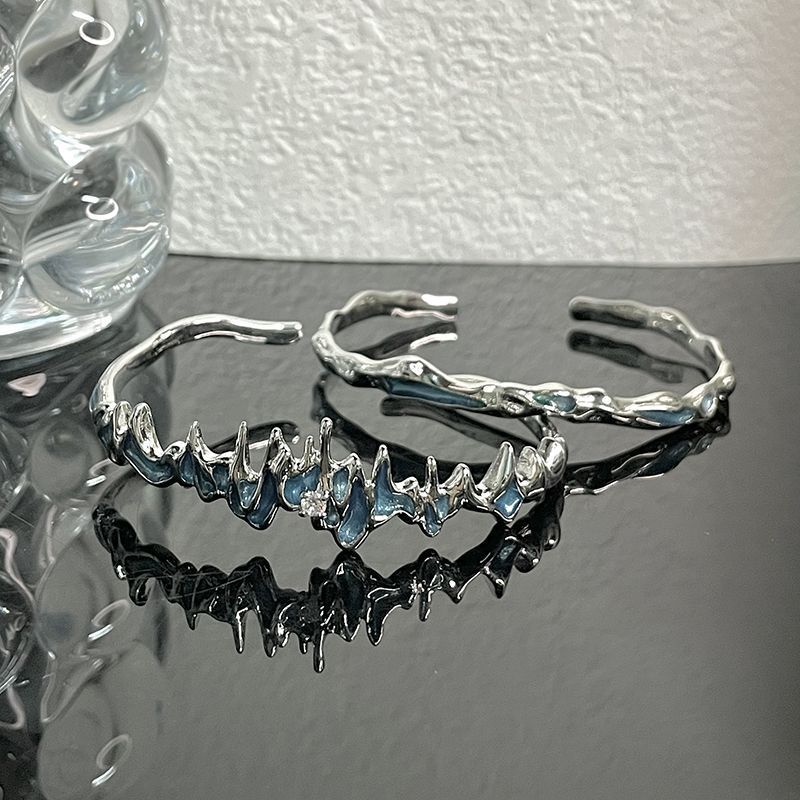 Collect minimalist design items2.75ya Unique style couple's open-ended high-end enamel personalized 