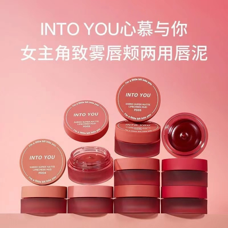 Free Lip Brush INTO You Son Môi Đóng Hộp 342 Son Bóng Em05 Matte 12 Màu Tự Nhiên Pd02 Universal 302 