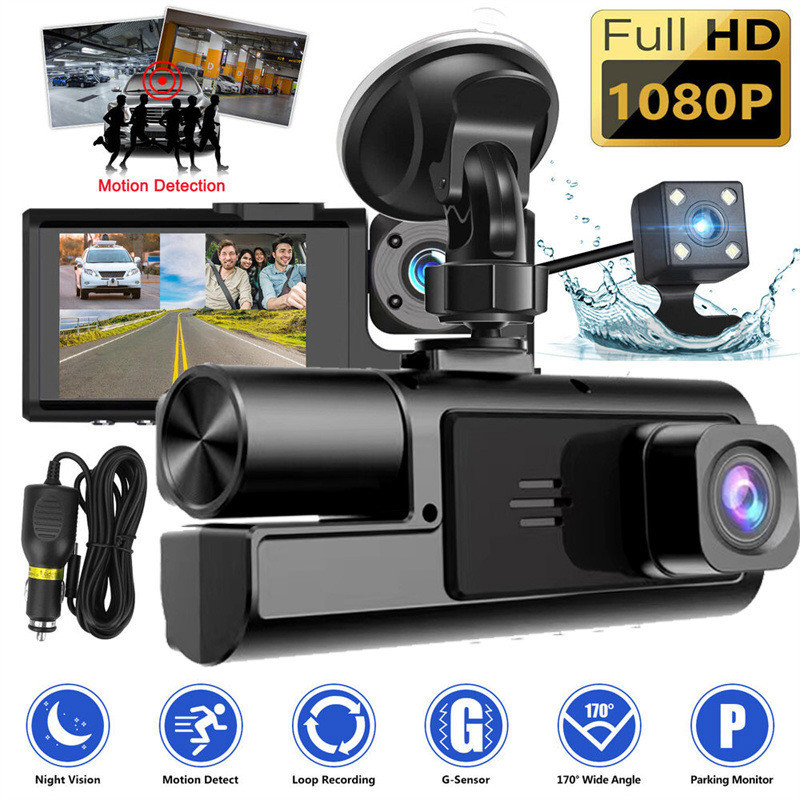 Dosen Pro Camera hành trình Wifi 3 mắt ghi hình tốc độ cao full HD 1080p hồng ngoại siêu nét