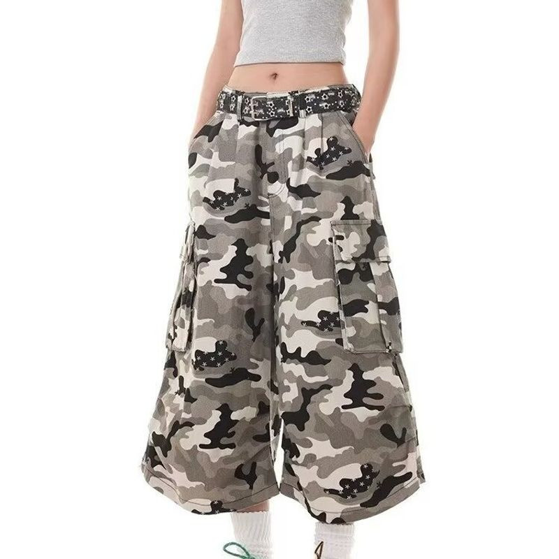 Quần Crop Nữ Style Retro Phù Hợp Mùa Hè