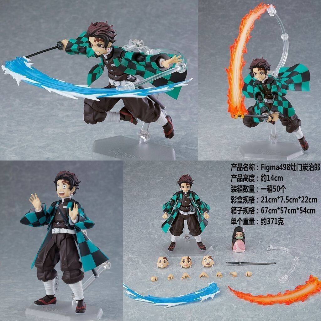 Demon Slayer Figma 498 Kamado Tanjiro Phiên Bản Cao Cấp Thực Hành Mô Hình Trang Trí Đồ Chơi Quà Tặng