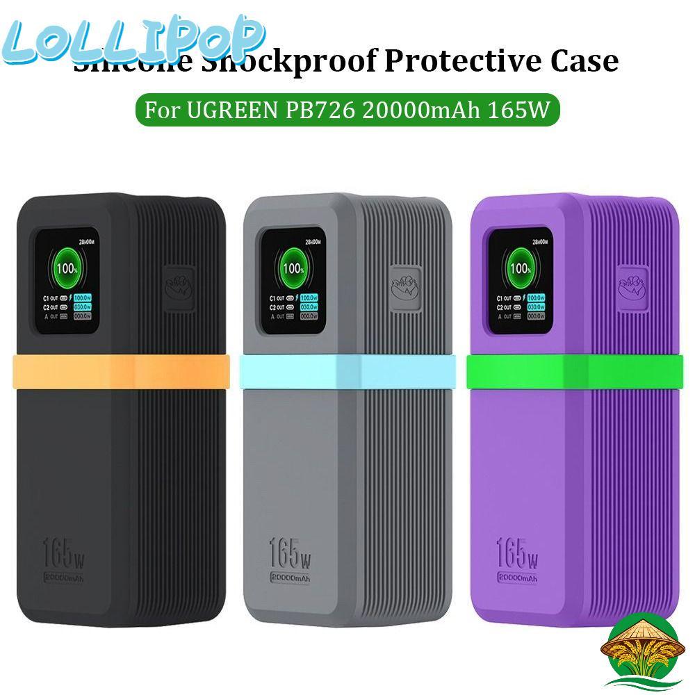 ELLIPOP Silicone, Bảo vệ chống bụi di động, Vỏ bảo vệ chống sốc mềm chống trượt cho UGREEN PB726 200